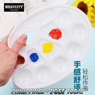 ★Ready Stock★Watercolor Acrylic Gouache Oil White Paint Plastic Tray Palette Art Painting