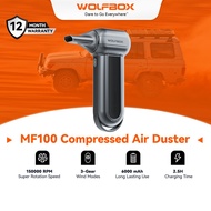 WOLFBOX MF100 Electric Air Duster-150000RPM Super Power Cordless Air Duster, Rechargeable Brushless 