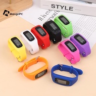 [MaxgePC] LED Pedometer Bracelet Step Counter Watch 12/24H Time Display Step Counter Watch Silicone 