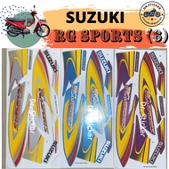 RG110 FULL RACE CLUTCH SPORTS SUZUKI Stripe Stiker Sticker RG 110 RGV 120 RGV120 SPORT (6) BODY COVE