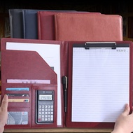 A a4 Folder Leather Multifunctional Folder Business Manager Folder Real Estate Sales Folder a4 Paper