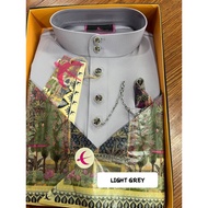 BAJU MELAYU SENNA (HITAM &KELABU)