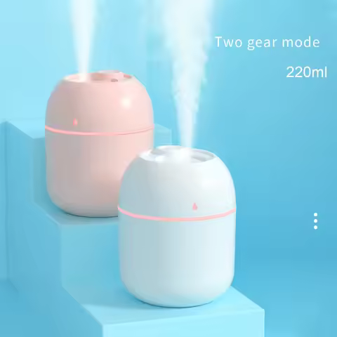 ABS Water Drop 220ML Small Air Humidifiers for Home with 1M USB 6-10H Spray Diffuser Aroma Essential