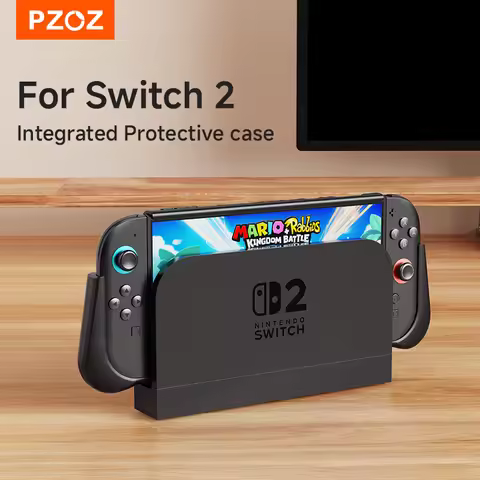 PZOZ Holder Case For Nitendo Switch 2 OLED Case Removable Handle Holder Protective Cover Pluggable D