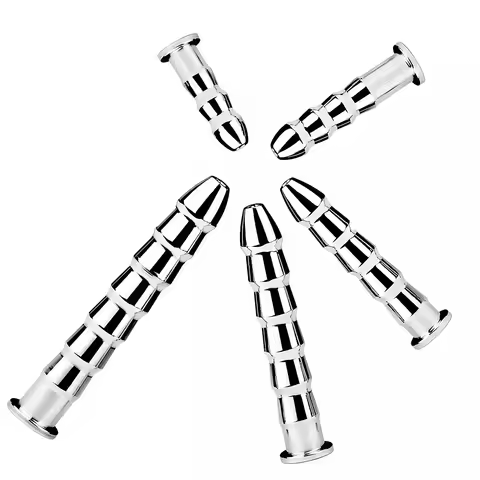 Stainless Steel Unisex Anal Plug Hollow Horse Eye Stick Urethra Plug Dilator Smooth and Convenient U