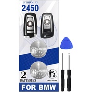 CR2450 Key Fob Battery Replacement for BMW (2009-2018) 2, 3, 5, 6, 7 Series, X3, X4, etc.320i 320xi 