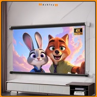Skrin Projektor Projector Screen 3D 4K LCD Layar Projector Screen Screen Projector Wall Anti Light P