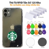 [Erasing] RFID ID magnetic card frequency 125 Khz keychain ATM white card sticker