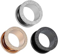 Gauges for Ears, Surgical Steel Tunnel, Upgrade, Closure Screws, Piercing, Party, Gift, Earrings, 8g