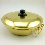 Brass Hot Pot Classic Hot Pot Traditional Hot Pot Side Stove Pot Brass Soup Pot Gas Copper Pot Hot P