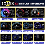 【ITSOK】CBW P6 GPS Car OBD OBD2 Meter Digital Scanner Alarm Speed Gauge display Hud Water temp RPM tu