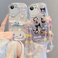 Casing Realme C30 Casing Realme C30s Casing Compatible with Realme Transparent Cute Cartoon Cream Ed
