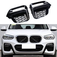 For BMW X3 G01 / X4 G02 Front Fog Light Cover Grille Trim Accessories Look Like MSport Grille Style 2018 2019 2020 X3 X4