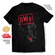 nWo Wolf wrestling Retro wcw wwe tshirt cotton