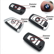 11mm Car Remote Key Fob Emblem Badge Radio button Sticker For BMW F10 E90 F20 E46 E60 E70 E39 E36 E8
