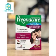(date 2027) Pregnacare Him and Her multivitamin - for both men and women ( Him Her), 60 tablets