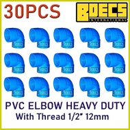 ❣ ❂ ➫ PVC Elbow 1/2 Blue with Thread Single Thread Only by Bdecs