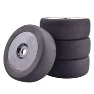 4pcs 118mm 1/8 4WD Nitro Off Sponge Tires Flat RunWheel Rim 17mm Hex for 1/8 RV Racing Flat Run S86E