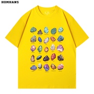 HOM HANS | Mineral Crystal Geology Print T-Shirt