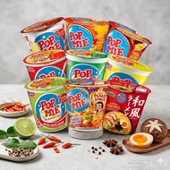 Indonesia POPMIE CUP CUP Noodles POPMI Chive Chicken MIE GELAS Fried Noodles Instant Noodles Bowl No