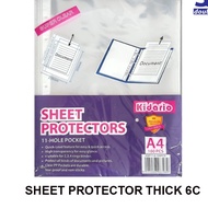 Sheet Protector 100 Sheets /KIDARIO EXTRA THICK Sheet Protector (A4)