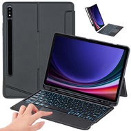TouchPad Backlight Keyboard with Magic Case for Samsung Tab S10 FE Plus 2025, Keyboard Case for Gala