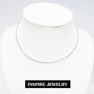 inspire jewelry CH01-Silver Spring Choker With Sparkling Pattern