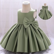 1-10 Years Girls' Contest Ceremony Princess Ceremony Dress For Girls Party Wedding Dress Big Bow Dre