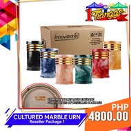 1Tiangge 6pcs Cultured Marble Urn for Adult Human Ashes - B2B Pricing Reseller Package Discounted  -