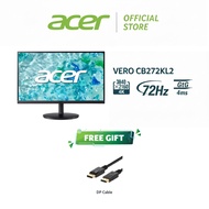 Acer Vero Monitor CB272KL2 (27'' IPS/3840x2160 4K/72Hz/4ms (GtG)/DCI-P3 95%/Built in Spekaer/HAS)