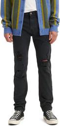 【破壞加工W28-38腰】美國LEVIS SKINNY 510 仿舊 黑色 刀割 抽鬚 貼身窄版中腰小直筒牛仔褲