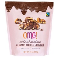 OMG! Milk Chocolate Almond Toffee Clusters 杏仁牛奶朱古力拖肥糖 24 oz / 680 g