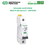 Schneider Acti9 iC60N MCB 1P 20A Kurva C - A9F74120