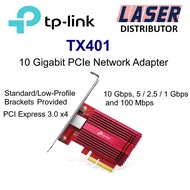 Tp-Link TX401 10Gbps Gigabit PCIe Network Adapter with low profile bracket, Compatible 10gbps/2.5Gbp