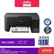 Epson EcoTank All in One Ink Tank Printer ORIGINAL INK 1 SET L3110 L3210