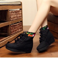 winter boots winter boots women Ethnic wind inner heightening buckle winter warm cotton boots