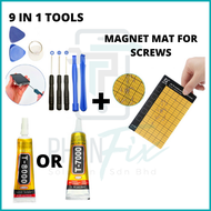 PhonFix Tools for GSE T7000 Black Multipurpose Adhesive Glue For Handphone Screen Repair 15ML / SET
