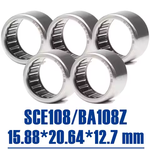 SCE108 Bearing 15.88*20.64*12.7 mm ( 5 PCS ) Drawn Cup needle Roller Bearings B108 BA108Z SCE 108 Be