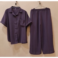 010.stelancrinkleairflow//kerahkemejakancing//celanakulotpanjangtali//ld120cm//XXL