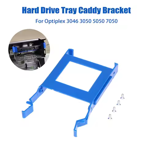 2.5 Inch SSD Solid State Hard Drive Rack Bracket W/Screw For Dell Optiplex 3046 3050 5040 5050 7040 