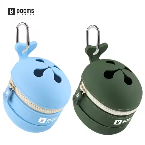 Booms Fishing ST2 Silicone Storage Container Portable Silicone Storage Pouch For Small Fishing Gear
