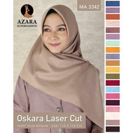 Jilbab Segi Empat Voal Laser Cut Oskara Azara