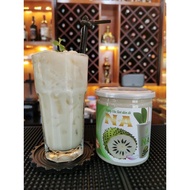 Fresh custard apple soaked in rock
