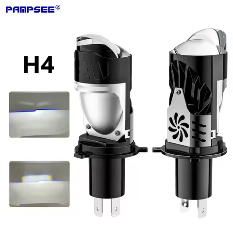 Super Bright H4 LED Car Headlight Bulbs Mini Projector Lens HB2 Plug Play 9003 6000K for LED Lightho