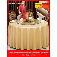 B. b.Hotel Hotel Waterproof Oilproof Disposable Tablecloth Fabric European Style Restaurant Round Ho