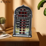 Dickly Azan Clock Muslims Praying Clock Time Reminding LCD Alarm Clock Digital Clock