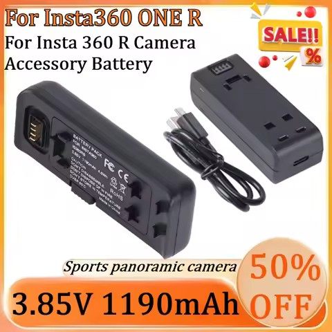 New 3.85V 1190mAh High-Quality Battery for Insta360 ONE R Battery for Insta 360 R Camera Accessory B