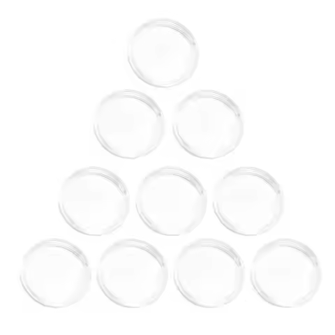 10PCS 1 Inch Coin Capsules for Round NFC Cards NFC Tags Organizer for Case Round Plastic Coin Holder