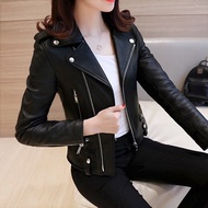 WYLIAN Blazer Women Jacket 2020 Spring Winter New Korean Pu Leather Short Slim Motorcycle Coat And Clothing Version Of For Lapel Classic Streetwear Coats