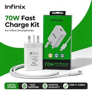 INFINIX 70W UK NOTE 40 Pro Charger Adapter 100% Original